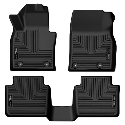Image showing  Weatherbeater Floor Mats 2024 - 2025 Mazda CX-50 Front 2nd Row 3-pc Black