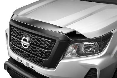 Husky Liners Aeroskin Hood Protector 2024 - 2024 Nissan Navara Low Profile Deflector / Bug Shield - 1 pc. Smoke