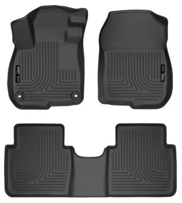 Husky Liners Weatherbeater Floor Mats 2017 - 2022 Honda CR-V Includes Hybrid Model Front 2nd Row 3-pc Black