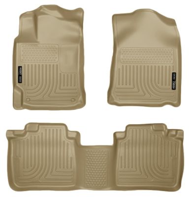 Husky Liners Weatherbeater Floor Mats 2010 - 2015 Lexus RX350 Lexus RX450H Front 2nd Row 3-pc Tan