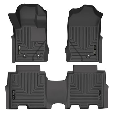 Husky Liners Weatherbeater Floor Mats 2021 - 2025 Ford Bronco 4-Door Front 2nd Row 3-pc Black
