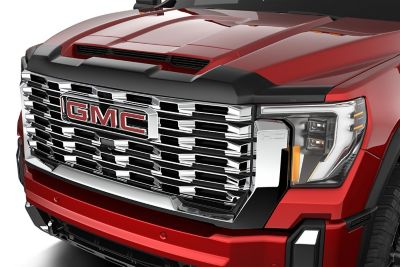 Husky Liners Aeroskin Hood Protector 2019 - 2025 GMC Sierra 1500 Low Profile Deflector / Bug Shield - 1 pc. Smoke