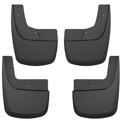 Image showing 0 th Husky Liners Custom Mud Guards 2021 - 2024 Ford F-150 Raptor Super Crew Cab Front Rear Set 4-pc Black
