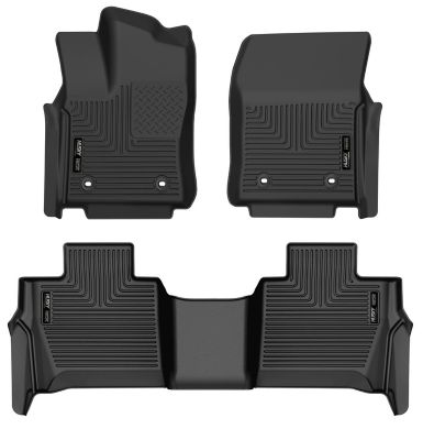 Husky Liners Weatherbeater Floor Mats 2024 - 2025 Toyota Sequoia Front 2nd Row 3-pc Black