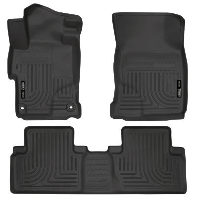 Husky Liners Weatherbeater Floor Mats 2014 - 2015 Honda Civic 4-Door Front 2nd Row 3-pc Black