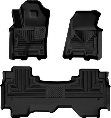 Husky Liners Weatherbeater Floor Mats 2025 Dodge Ram 1500 QUAD CAB ONLY Front 2nd Row 3-pc Black