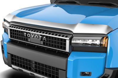 Husky Liners Aeroskin Hood Protector 2024 - 2025 Toyota Land Cruiser Low Profile Deflector / Bug Shield - 1 pc. Chrome