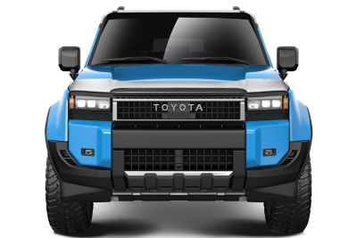 Image showing  Aeroskin Hood Protector 2024 - 2025 Toyota Land Cruiser Low Profile Deflector / Bug Shield - 1 pc. Chrome