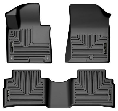 Husky Liners Weatherbeater Floor Mats 2024 - 2025 Kia Sportage Front 2nd Row 3-pc Black
