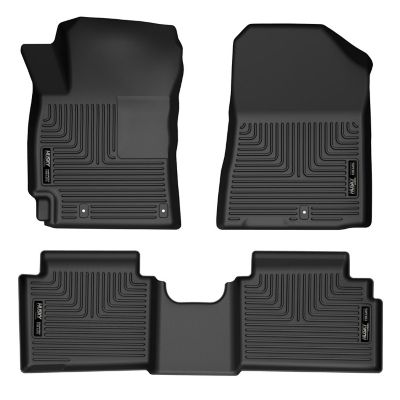 Husky Liners Weatherbeater Floor Mats 2019 - 2024 Kia Forte Front 2nd Row 3-pc Black
