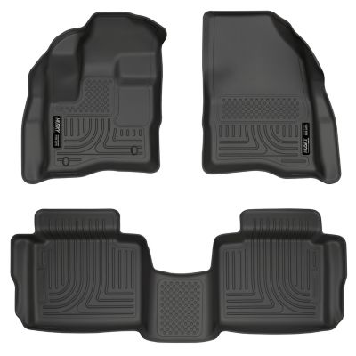 Husky Liners Weatherbeater Floor Mats 2010 - 2019 Ford Taurus Front 2nd Row 3-pc Black