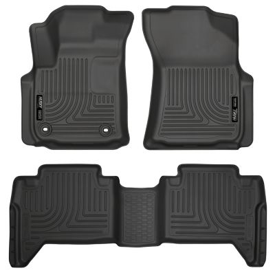 Husky Liners Weatherbeater Floor Liners I FR 2nd Seat Floor Liner 2016-2024 Toyota Hilux Double Cab
