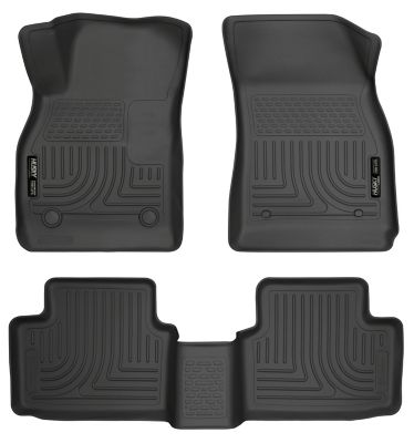 Husky Liners Weatherbeater Floor Mats 2013 - 2015 Chevy Malibu 2016 Chevy Malibu Limited Front 2nd Row 3-pc Black