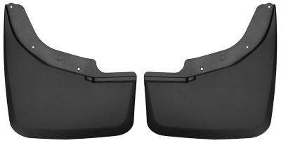 Husky Liners Custom Mud Guards 2015 - 2019 Chevy Silverado GMC Sierra 3500 HD with Dual Rear Wheels Rear Set 2-pc Black