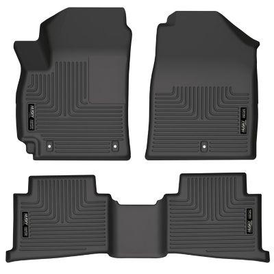 Husky Liners Weatherbeater Floor Mats 2021 - 2025 Kia Seltos Front 2nd Row 3-pc Black