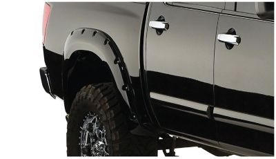 Image showing  Fender Flares Pocket Style 2004 - 2015 Nissan Titan Beds with Lock Box Front Rear 4-pc Black