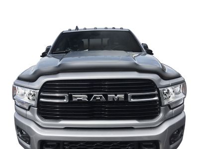 Image showing  Hood Protector 2019 - 2025 Ram 2500 3500 Excludes Sport Powerwagon Rebel Hoods, BLK