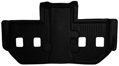 Husky Liners Floor Mats 11-14 Cadillac Escalade ESV Chevy Suburban GMC Yukon XL 11-13 Suburban with 2nd Row Bucket, Black