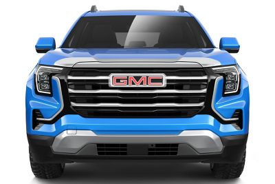 Image showing  Aeroskin Hood Protector 2025 GMC Terrain Low Profile Deflector / Bug Shield - 1 pc. Chrome