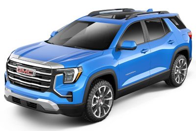 Image showing  Aeroskin Hood Protector 2025 GMC Terrain Low Profile Deflector / Bug Shield - 1 pc. Chrome