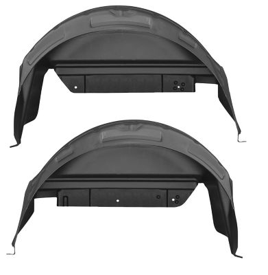 Husky Liners Wheel Well Rear Guards 2011-16 Ford F-250/F-350 - SINGLE REAR WHEELS Rear 2-pc Black