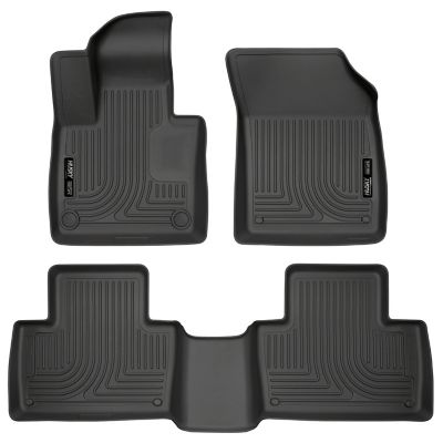 Husky Liners Weatherbeater Floor Mats 2016 - 2025 Volvo XC90 Front 2nd Row 3-pc Black
