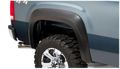 Image showing  Fender Flares Extend-A-Fender Style 2007 - 2013 GMC Sierra 1500 58. Bed Front Rear 4-pc Black