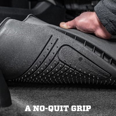 Image showing  Weatherbeater Floor Mats 2022 - 2025 Toyota Tundra CREWMAX CAB ONLY Front 2nd Row 3-pc Black