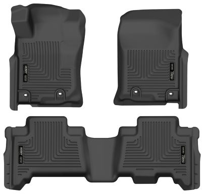 Husky Liners Weatherbeater Floor Mats 2013 - 2024 Toyota 4Runner 2014 - 2024 Lexus GX460 Front 2nd Row 3-pc Black