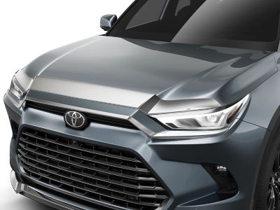 Husky Liners Hood Protector 2024 - 2026 Toyota GRAND Highlander Low Profile Deflector / Bug Shield Chrome 1-pc