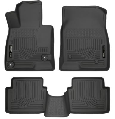 Husky Liners Weatherbeater Floor Mats 2014 - 2018 Mazda 3 Hatchback/Sedan Front 2nd Row 3-pc Black