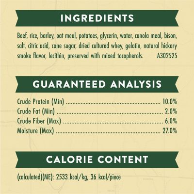 Image showing  Zukes Adventure Sticks Beef and Bison Dog Treats, Natural Dog Treat Sticks
