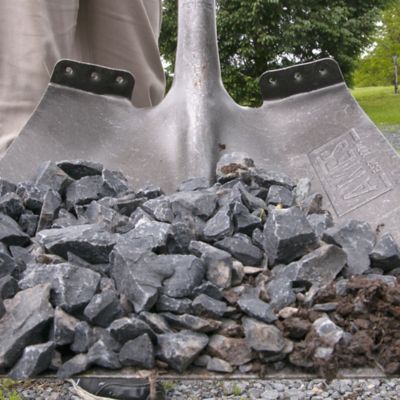 Image showing 5 th Ames 47 in. Fiberglass Handle Steel Blade Transfer Shovel with Comfort Step (2-Pack)