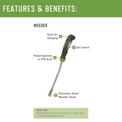 Image showing 5 th Ames Gardening Hand Tool Kit with Trowel, Transplanter, Weeder & Scoop