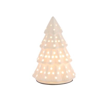 Red Shed White Christmas Tree Wax Warmer, 7.5 in.