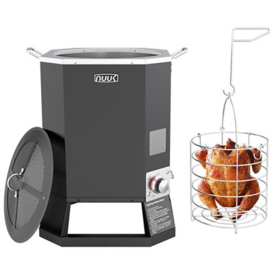 NUUK Outdoor Propane Oil Free Turkey Fryer, BBQ Smoker