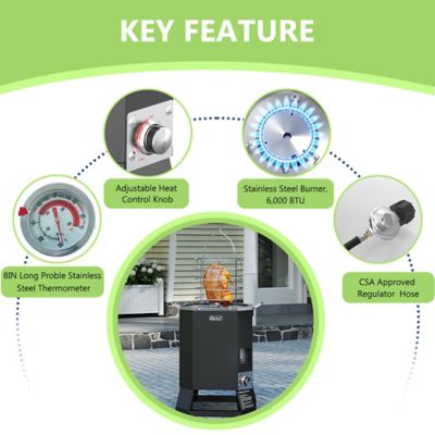 Image showing  Outdoor Propane Oil Free Turkey Fryer, BBQ Smoker