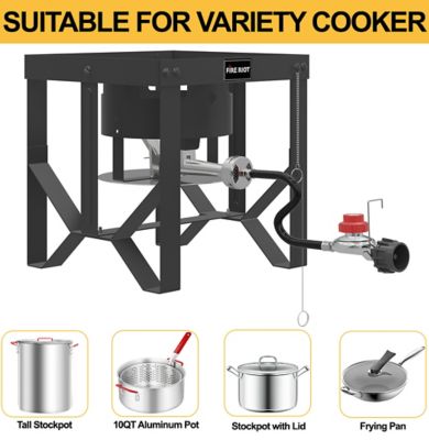 Image showing  1-Burner High Pressure Propane Gas Stove, Side Single Burner