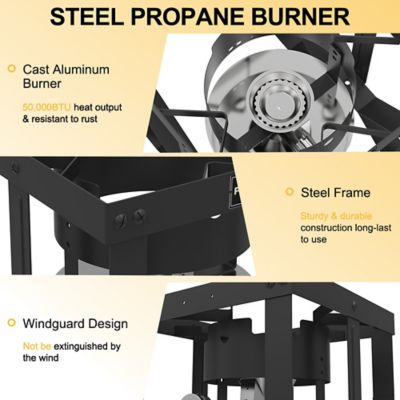 Image showing  1-Burner High Pressure Propane Gas Stove, Side Single Burner