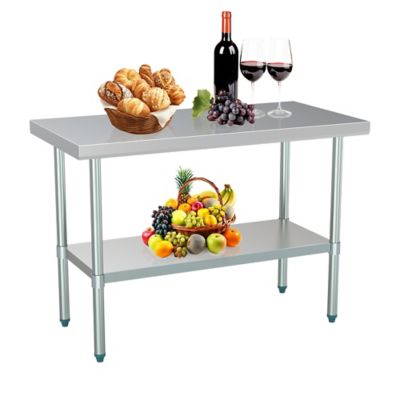 NUUK 48 in. Stainless Steel Heavy Duty Commercial Work Station for Restaurant, Home and Hotel