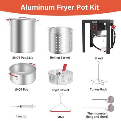 Image showing  Outdoor Propane Turkey Fryer, Deep Fryer & Boiler Combo Set