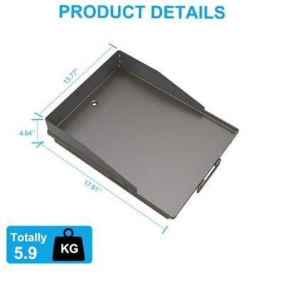Image showing  Heavy Duty Pre-Seasoning Griddle Top with Lifting Handle