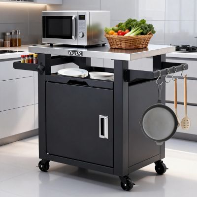 Image showing  Deluxe 30 in. Outdoor Prep Table Grill Cart, Kitchen Storage Cabinet & Cooking Station