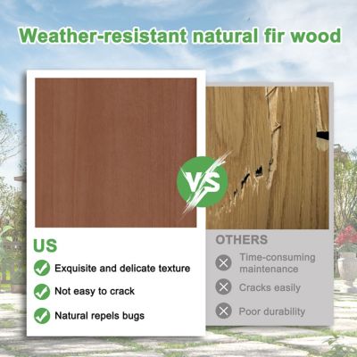 Image showing  12 x 12 ft. Wood Outdoor Patio Pergola Shade Structure Gazebo Grape Trellis