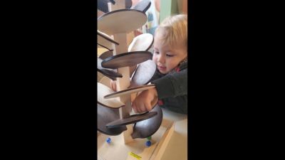 Image showing  Walnut Heirloom Wooden Marble Tree