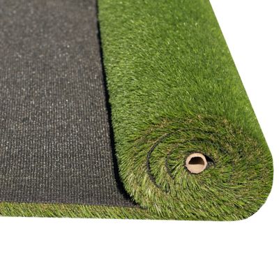 Image showing  Verdant Vista Lushscape Green 6 ft. x 8 ft. Pre-Cut Artificial Turf Rug - 38 mm Pile, Indoor/Outdoor, Pet Friendly