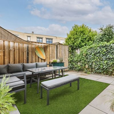 Image showing 5 th Ackland Verdant Vista Lushscape Green 6 ft. x 8 ft. Pre-Cut Artificial Turf Rug - 38 mm Pile, Indoor/Outdoor, Pet Friendly