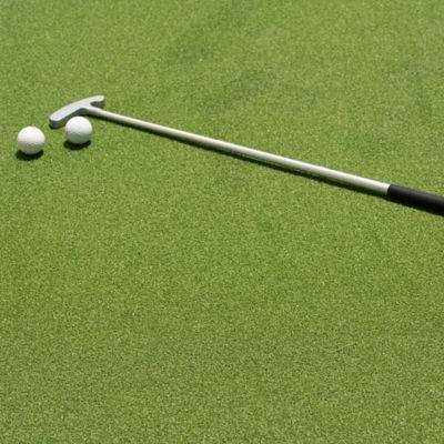 Image showing  Verdant Vista Fairway Green 15ft x 100ft Artificial Turf - 16mm Pile, 50oz Face Weight, Indoor/Outdoor, Pet Friendly