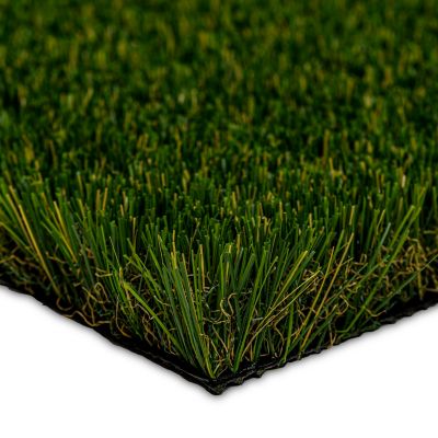 Image showing  Verdant Vista Pasture Green 15ft x 100ft Artificial Turf - 45mm Pile, 70oz Face Weight, Indoor/Outdoor, Pet Friendly