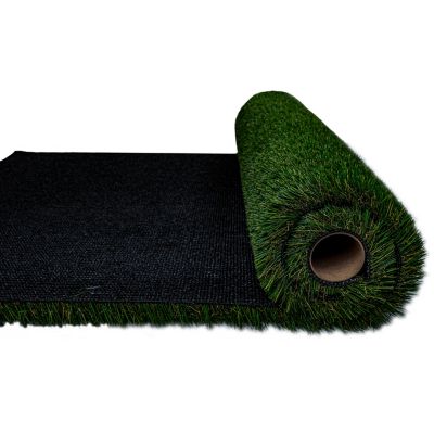 Image showing  Verdant Vista Pasture Green 15ft x 100ft Artificial Turf - 45mm Pile, 70oz Face Weight, Indoor/Outdoor, Pet Friendly